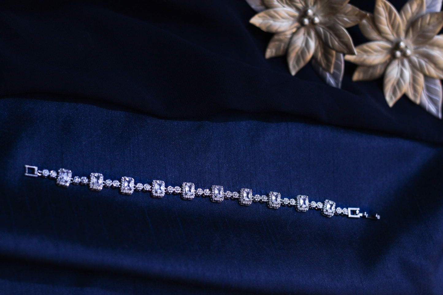 Oro,s Dainty Rhinestone Bracelet ~ 5