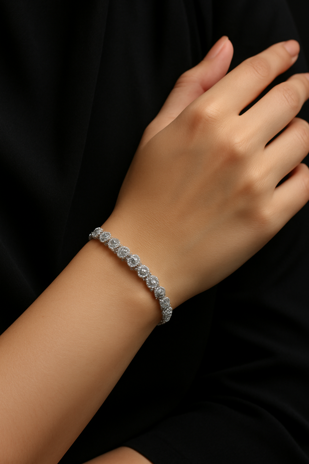 Oro,s Dainty Rhinestone Bracelet ~ 2