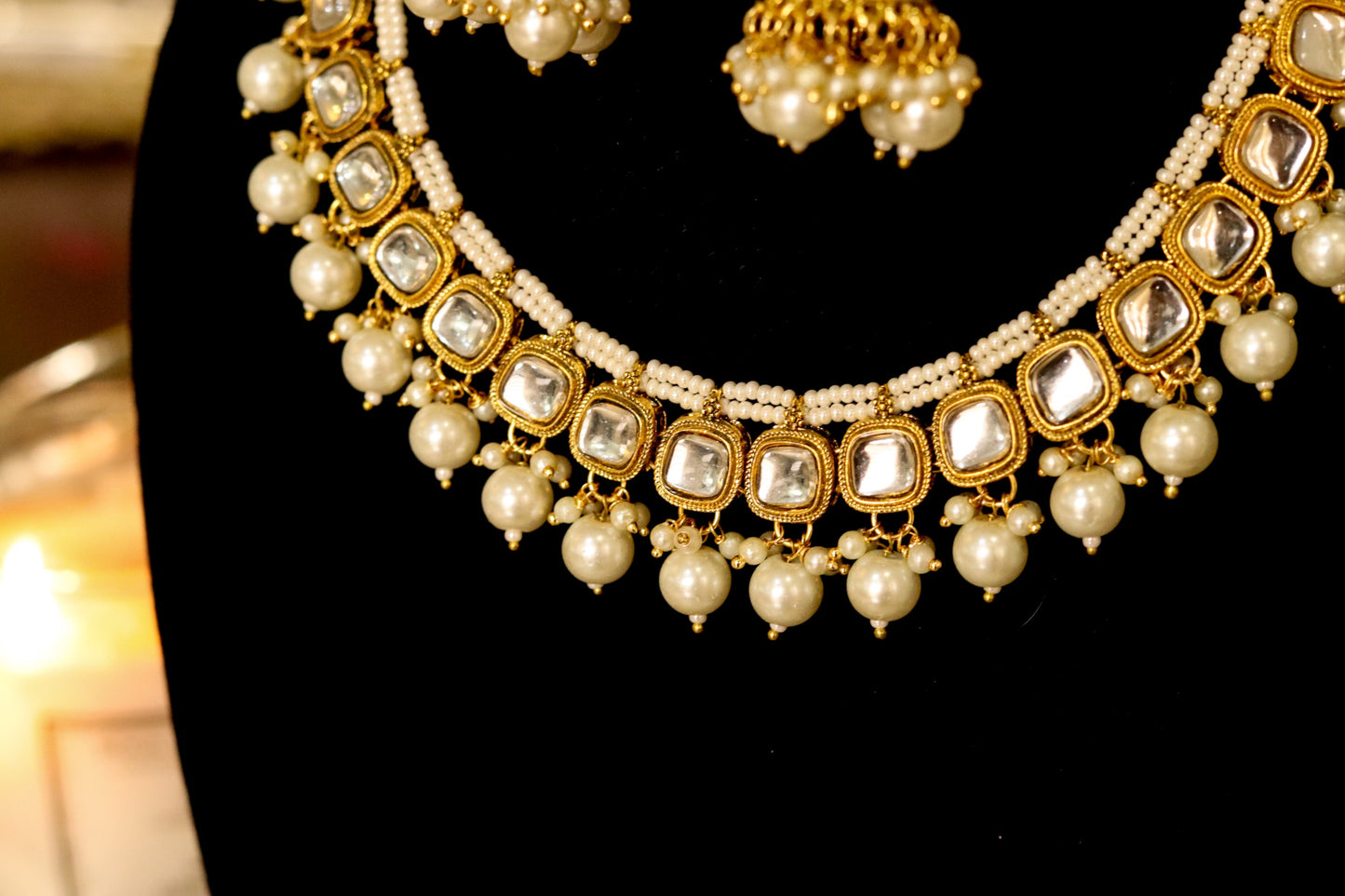 Oro"s Kundan and pearl set