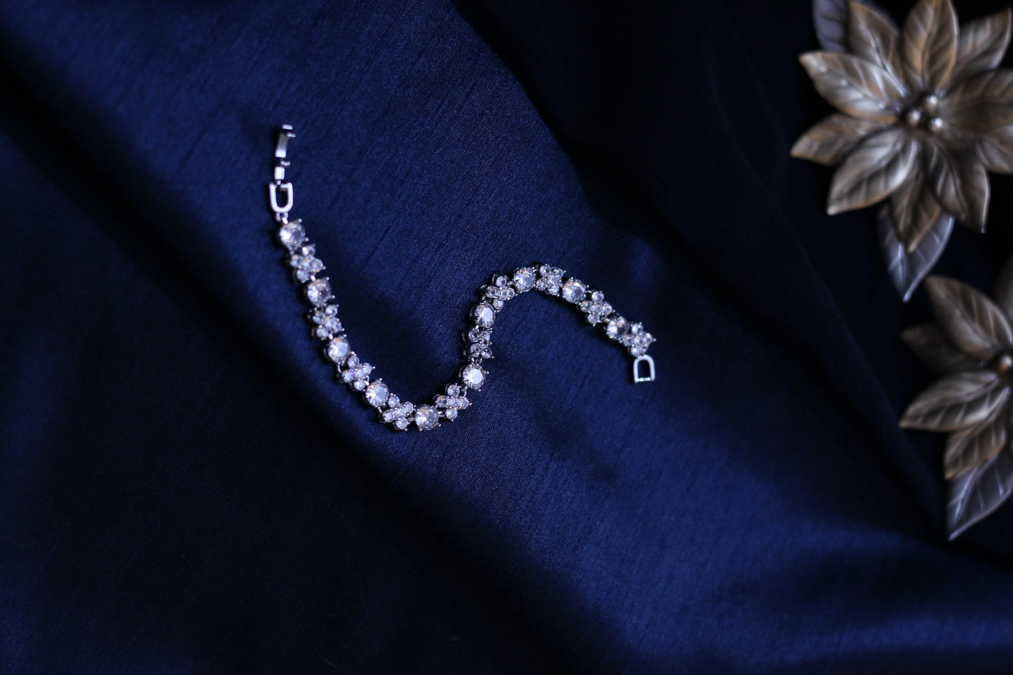 Oro,s Dainty Rhinestone Bracelet ~ 1