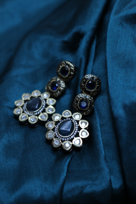 Oro's Traditional Floral Drop Earrings