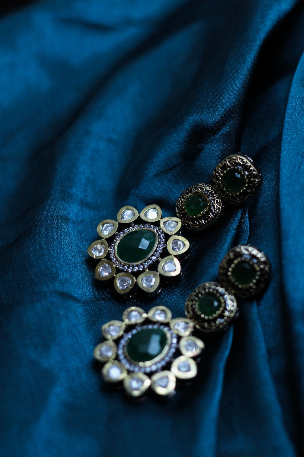 Oro's Traditional Floral Drop Earrings